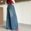 Jeans para Niña 2026 Otoño Nuevo Estilo Niños Medianos y Grandes Bordado 3D de Lazo Pantalones de Pierna Ancha Pantalones de Pierna Recta Ropa para Niños Pantalones
