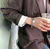 Pulseira Ins Estilo Hip-Hop Minimalista Europeu e Americano com Retrato de Rainha em Moeda para Homens e Mulheres, Joia da Moda Tendência de Nicho