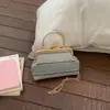 2026 Nueva Moda Elegante Cuadros Fresco Hebilla Clip Cadena de Noche Bolso Cruzado al Hombro para Mujeres