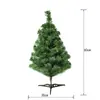 Decoraciones de Navidad verdes 1.2/1.5 m/1.8 m/2.1 m Árbol de Navidad árbol desnudo pies de hierro cifrados de lujo
