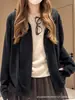 Sudadera cárdigan de mujer estilo otoño, top casual con capucha y cremallera estilo coreano, abrigo versátil y chic sin esfuerzo
