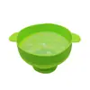Tigela de Silicone para Pipoca Resistente a Altas Temperaturas Balde Dobrável para Pipoca de Micro-ondas com Alça Balde de Pipoca