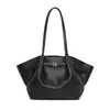 Bolsa plissada de grande capacidade, moderna e minimalista, coleção outono 2026, bolsa de ombro, bolsa de mão, bolsa de axila, bolsa tote feminina