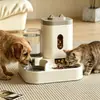Alimentador Automático para Mascotas 2 en 1, Dispensador de Comida de 1600 ml con Dispensador de Agua de 800 ml para Gatos y Perros, Saliendo de Casa