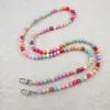 Bolso Cruzado de Perlas Irregulares Lanyard Largo Portátil para Teléfono Móvil Lanyard Sencillo de Perlas para Teléfono Móvil Cadena para Teléfono Móvil Cadena Cadena