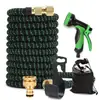 Fabricante Original E-commerce Transfronteiriço Padrão Americano Conjunto de Mangueira Telescópica para Lavagem de Carro e Rega de Flores Mangueira de Jardim Pistola de Água de Alta Pressão para Lavagem de Carro