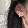 Brincos Pendentes de Estrela de Quatro Pontas para Mulheres, Luxo Acessível com Design de Nicho, Brincos de Alta Qualidade, Estilo Moderno e Descolado