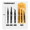 Pinzas para Pestañas Postizas Hechas a Mano DIY Pinza de Boca Puntiaguda Manual de Manicura de Pestañas Pinzas para Pestañas Postizas Antiestáticas Esd-15