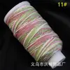 Hilo de Algodón Teñido por Sección Retorcido a Mano con Color Gradiente Cielo Estrellado de Xizang Dorado Cuerda para Colgante Pulsera Collar Tejido a Mano DIY Juguete