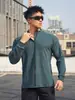 Nueva Camiseta Polo de Entrenamiento para Hombre De Rong Muscle Fitness para Baloncesto, Hermanos, Deportiva, Holgada, Manga Larga, Top para Cabello