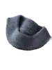 Suéter de cachemir para hombre estilo bebé, cuello alto medio, color liso, tejido grueso, camiseta de punto de manga larga casual para negocios