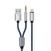 Adecuado para Cable de Audio Digital para Coche Tipo-C de Apple 3.5mm Tres en Uno Aux Cable de Conexión de Altavoz Multifunción