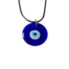 Collar Ojo Turco Azul Ojo del Diablo Más Vendido, Pulsera Ojo del Diablo con Colgante Redondo de Cuerda de Cera