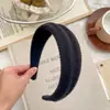 Diadema Ancha de Color Sólido Estilo Coreano Otoño e Invierno Nueva Moda Simple para Niña Diadema de Corona Alta Pinza para el Cabello Goma para Lavarse la Cara