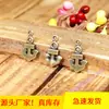 Fábrica directa de materiales para joyería NIANXING 17*10mm mini pequeño accesorio de ancla retro de doble cara