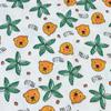 Tela crepé de algodón de doble capa con estampado de dibujos animados para ropa de bebé, pijamas, vestidos y tela de algodón.