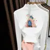 Camiseta térmica de forro polar para niñas, con volantes, para usar debajo, nuevo estilo otoño e invierno 2026, para niños mayores, top de manga larga, camiseta de cuello medio alto