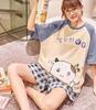 Pijama para Mujer al Mayoreo Verano Manga Corta Delgado Traje Primavera y Otoño Versión Holgada Estudiante Talla Grande Estilo Princesa Ropa para Casa Ropa de Verano