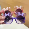 Gafas de Sol Estilo Lazo Colorido para Niños Gafas de Sol de Estrella Moda para Niñas Gafas Lindas con Puntos de Estrella Gafas Anti-UV