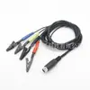 Mini Din de 8P a Pines de Electrodo 2.0*4 + Cable con Pinza de Cocodrilo Mediana, Pinza de Cocodrilo + Pines de Electrodo a Juego