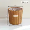 Macetas Cónicas de Plástico Tejido Transfronterizas, Cestas Florales Tejidas a Mano Tipo Ratán, Cestas Decorativas de Escritorio para Plantas Verdes, Macetas de Jardinería