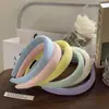 Diadema de Tela de Color Sólido Simple para Mujer con Corona Alta, Para Lavarse la Cara, Peinar el Cabello, Accesorio Versátil de Moda de Gama Alta para el Cabello Diario