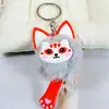 Nuevo Llavero Colgante Creativo de Bola Peluda para Gato Lindo Exquisito Regalo Gato de la Suerte Bola de Pelo Adorno Pequeño para Bolsa