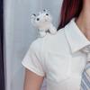 Lindo broche de muñeco de tigre pequeño broche de animal tridimensional acostado accesorios para amantes fotos de viaje vender lindo