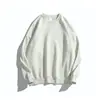 Sudadera de Hombre de Peso Pesado de Otoño e Invierno Talla Grande Top Color Puro Versión Limpia Versátil Cuello Redondo Sudadera de Algodón Puro Personalizada para Mujeres