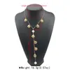 N13632 Moda Transfronteriza Personalizada Estilo Vacacional Serie Oceánica Collar en Y Cadena de Concha Perla Estrella de Mar Gargantilla