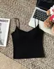 Camisola de tirantes con relleno estilo picante, deseo puro, expansión exterior, realzadora de busto, top base sin mangas para mujer, sexy, ajuste ceñido