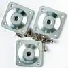 Conector plano de cuatro lados con conector cuadrado de hierro engrosado para pata de sofá, banco, mesa y silla, conector de pata de madera, fijación