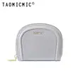Taomicmic Mini Porta Tarjetas de Acordeón con Forma de Concha Moderno PU con Múltiples Ranuras para Tarjetas Porta Tarjetas de Control de Acceso Porta Tarjeta de Identificación Tarjeta