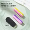 Lixa de Unha Oval Mini Transfronteiriça em Formato de Tofu, Lixa de Unha Polimento e Modelagem Dupla Face de Alta Elasticidade Mini em Formato de Coração
