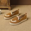 Zapatos de Pescador Casuales Estilo Coreano para Otoño e Invierno con Cuerda de Cáñamo, Suela Plana, Transpirables, Modernos, Color Sólido, Mocasines Versátiles con Suelas de Goma, Ligeros
