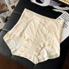 Calcinha estilo francês cintura alta com tingimento da barriga feminina sem rastros estilo palácio renda levantamento do quadril respirável quadril seda amoreira calcinhas virilha