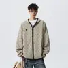 Sudadera con capucha de estilo coreano, puntos dulces, para mujer, corte holgado, ribete negro, bordada, con cremallera, informal, prenda exterior versátil para primavera y otoño