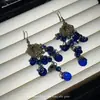 Aretes Retro Estilo Palacio Borla Azul Concha Vacaciones Junto al Mar Preciosos Largos Aretes Tipo Broche Elegantes Estilo Étnico