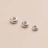 S925 chapeamento de prata de ouro com posicionamento de silicone fixo bolha, grânulos de jóias DIY, grânulos soltos grânulos de bolha, Q0424