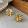 Pendientes de Ramo de Espigas de Trigo Tridimensionales de Diseño Único para Mujer, Pendientes Versátiles Creativos Modernos Simples y a la Moda, Exquisitos Accesorios para las Orejas