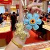 Shuibeizijin 999 Princesa Por Favor Hazte Rica Llavero Relleno de Algodón Llavero de Cuero Colgante para Bolso Tejido Regalo