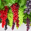 Racimos de Uva Escarchada Simulada, Frutas Simuladas, Uvas de Plástico, Modelos de Frutas Falsas para Props, Adornos Colgantes Decorativos