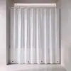 Cortina de Ducha Transparente PEVA Gruesa Magnética Impermeable Antimoho para Baño Ducha Separación Seco-Húmedo Sin Taladro
