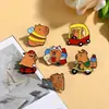 Broche de Éxito en el Examen de Capibara, Insignia de Dibujos Animados de Flor Arcoíris Creativa, Linda y Personalizada, Accesorios y Adornos para Ropa