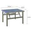 Mesa plegable extra gruesa de acero inoxidable para todo uso, escritorio grande para puesto de comida, mesa de comedor redonda, mesa para alquiler de apartamento pequeño, casa rural