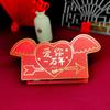 Sobre rojo plegable creativo con sello de posición 520, sobre rojo súper grande exprés para cumpleaños, ceremonia de boda, sensación de sobre rojo alargado, 6 tarjetas