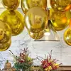 Globos de Película de Aluminio 4D Dorados de 10 Pulgadas 15 Pulgadas 18 Pulgadas 22 Pulgadas 32 Pulgadas 50 Pulgadas 60 Pulgadas Globos de Decoración para Fiestas