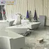 Asiento de Árbol de Hormigón para Exteriores Piscina Banco de Forma Especial GRC Silla de Descanso Paisaje de Parque Comunidad Banco Grande para Macetas