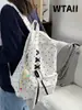 Mochila de Lunares de Alto Valor Estético para Adolescentes, Estilo Ins de Nicho con Lazo, Gran Capacidad, Ligera, Escolar