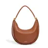 Bolso Versátil de Lujo de Nicho Bolso en Forma de Media Luna con un Toque de Alta Gama, Bolso Sencillo para Hombro o Debajo del Brazo, Bolso Cruzado Casual Forma de Luna Nueva para Mujer